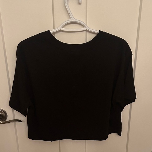 Garage Black Crop Top with Eagle Graphic - Picture 4 of 4